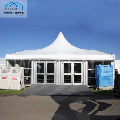 Customized Mixed Outdoor Marquee Special Design High Peak Roof Top Tent