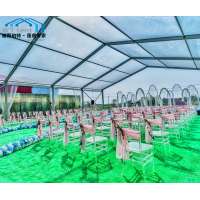 500 people Clear Span Wedding Party Tent Assemble Structure 15x40 Outdoor Weddlng Marquee for sale